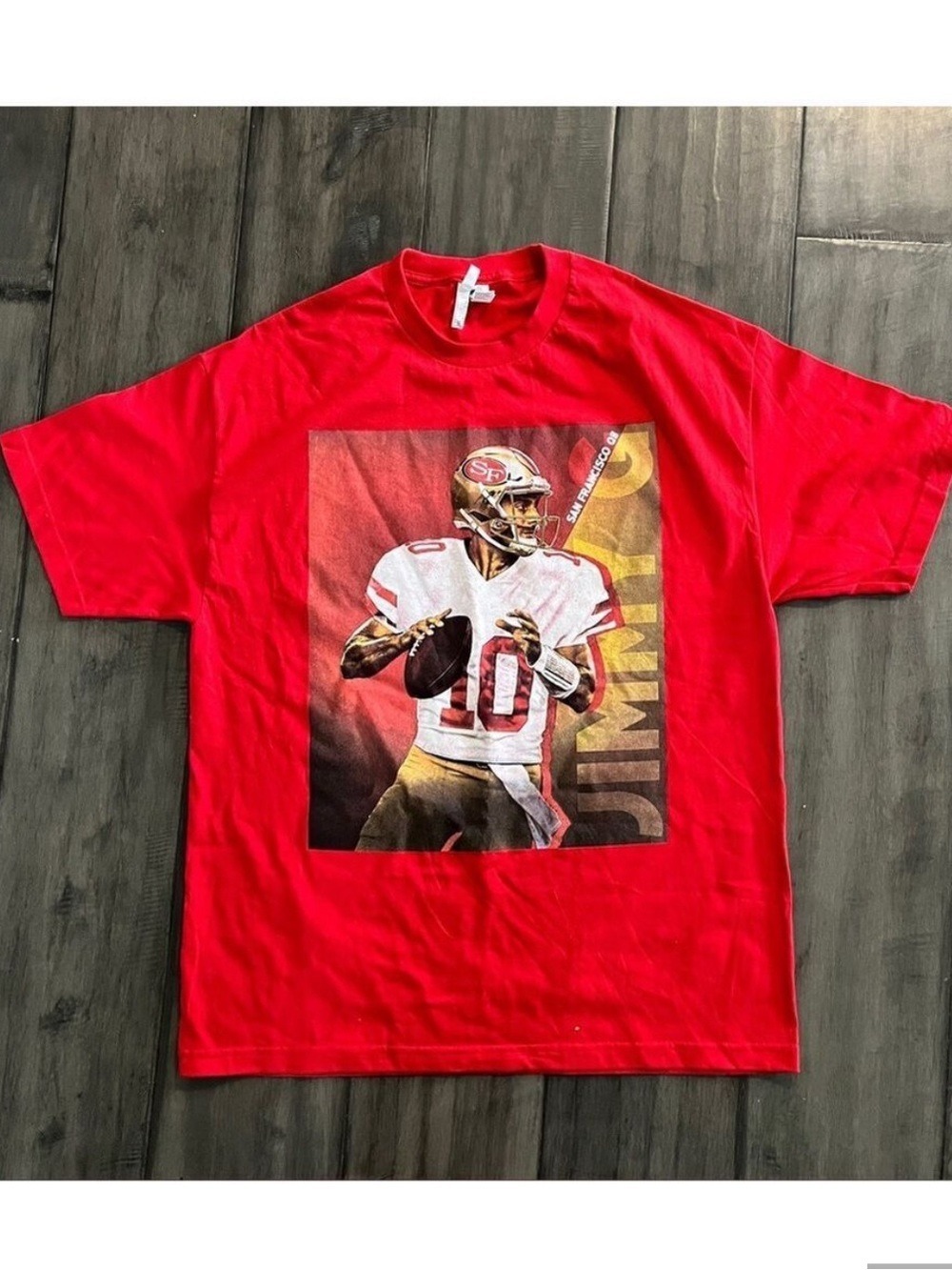 San Francisco 49ers Jimmy Garoppolo Red Tee - Size XL